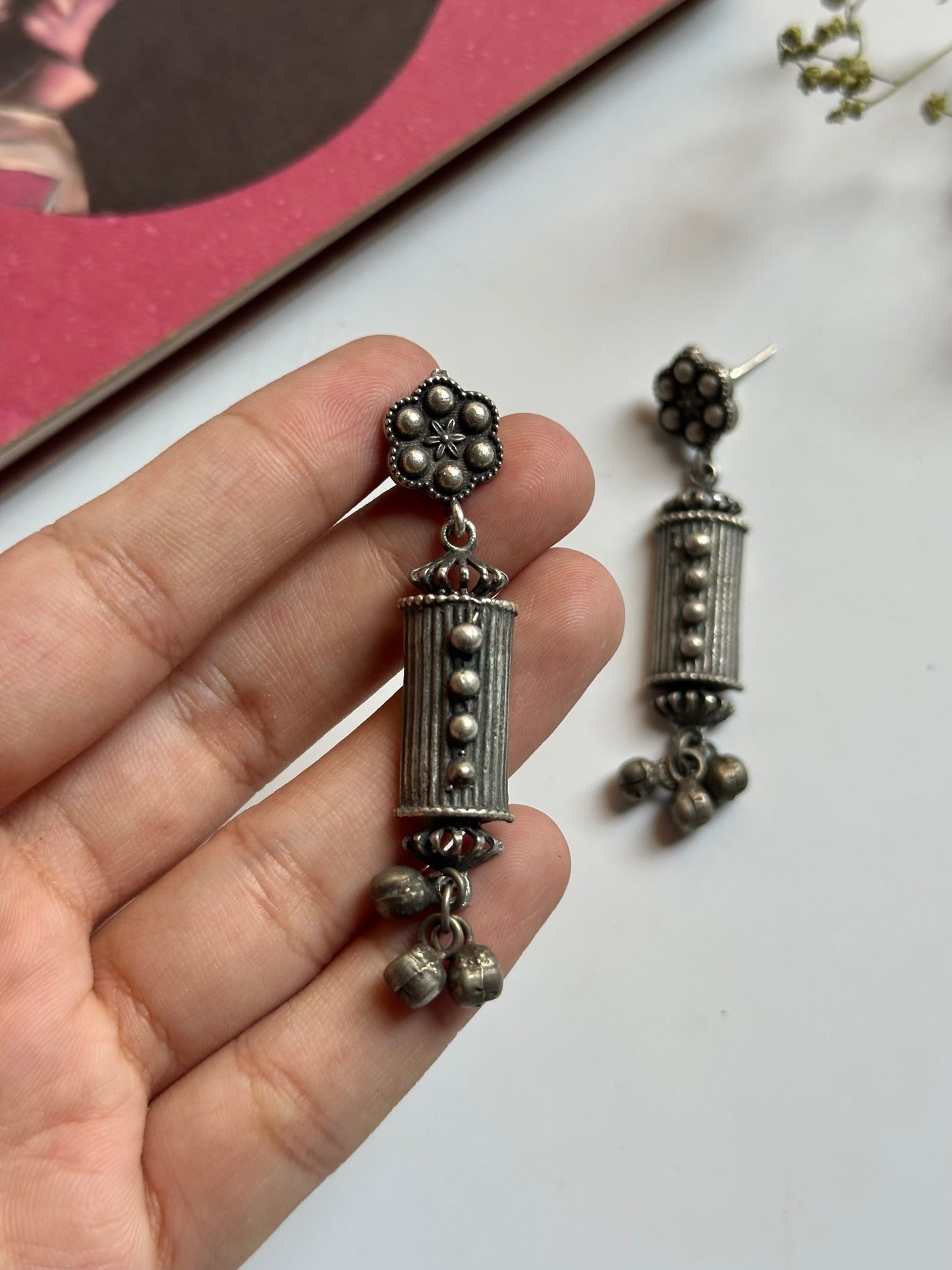 Oxidized Tribal Danglers
