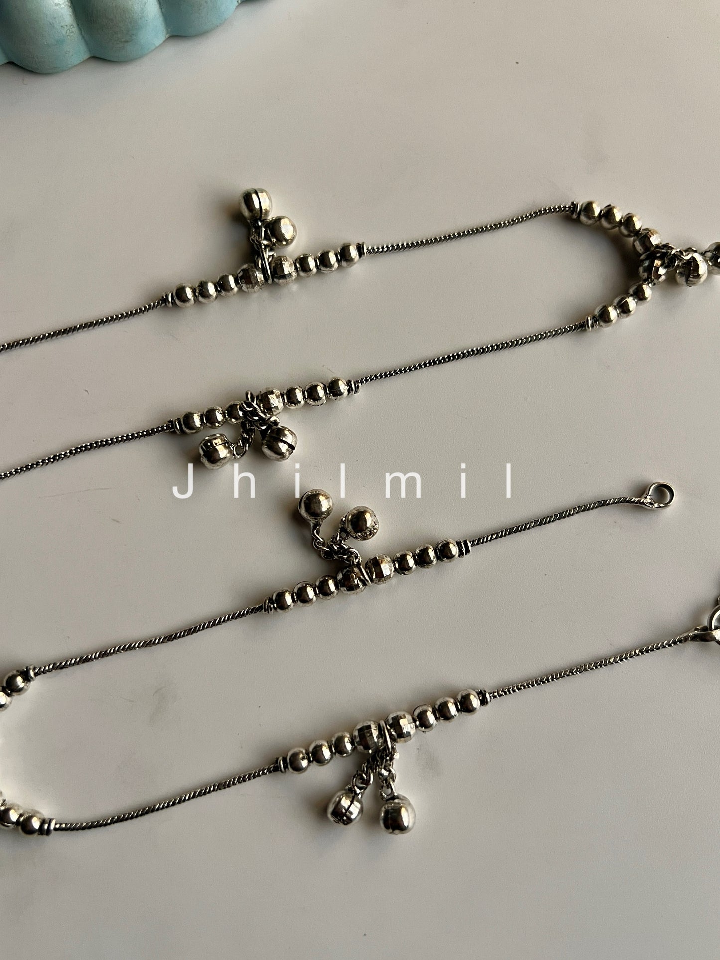 Minimal beaded Ghungroo Pazaib