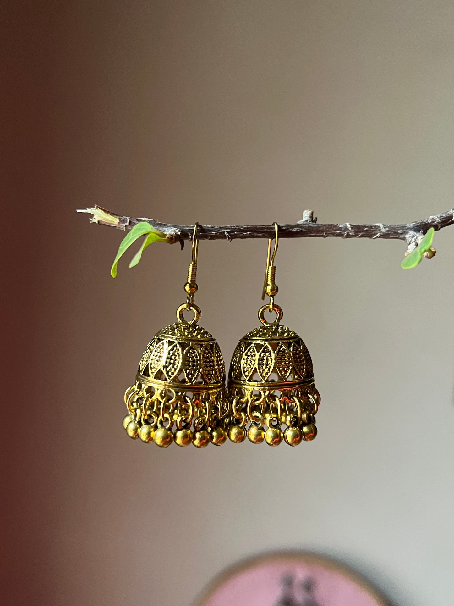 Golden Small Jhumki