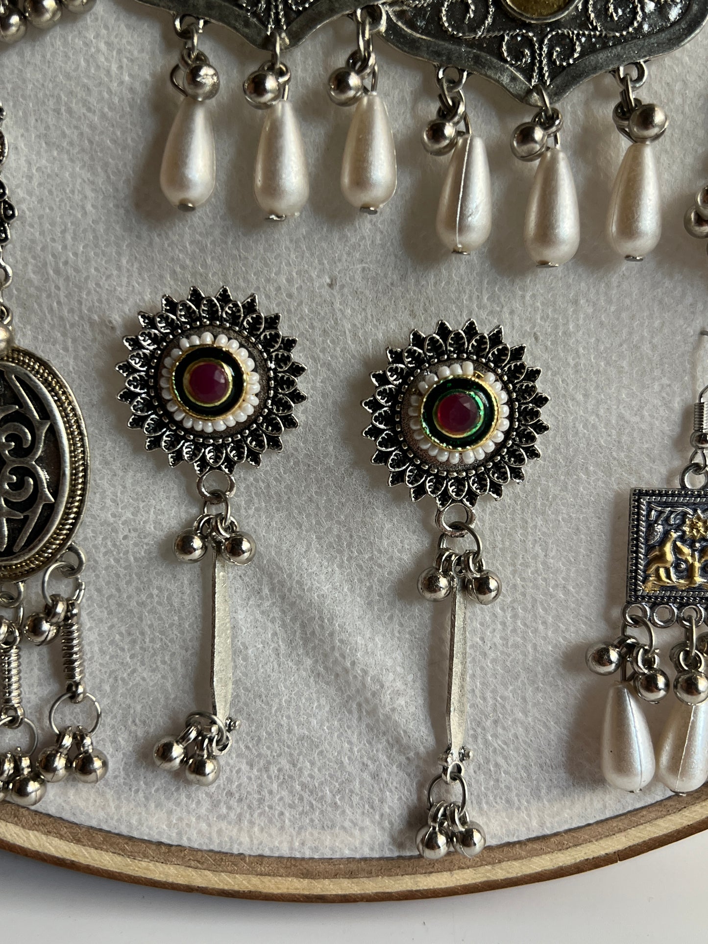 Dual Tone Light weight Earrings