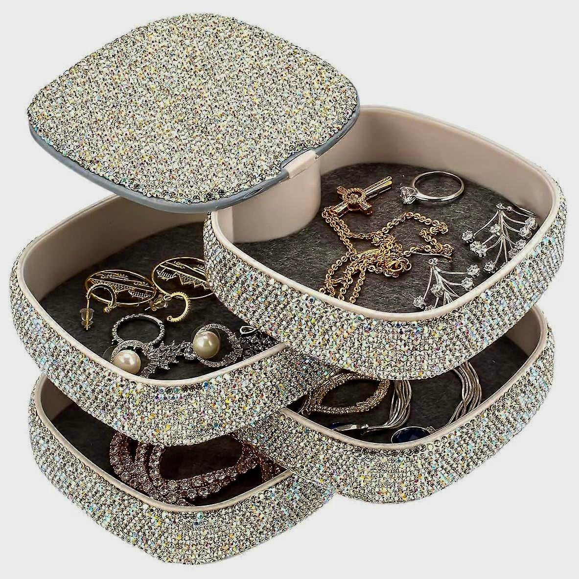 Bling Rhinestone Jewelry Organizer