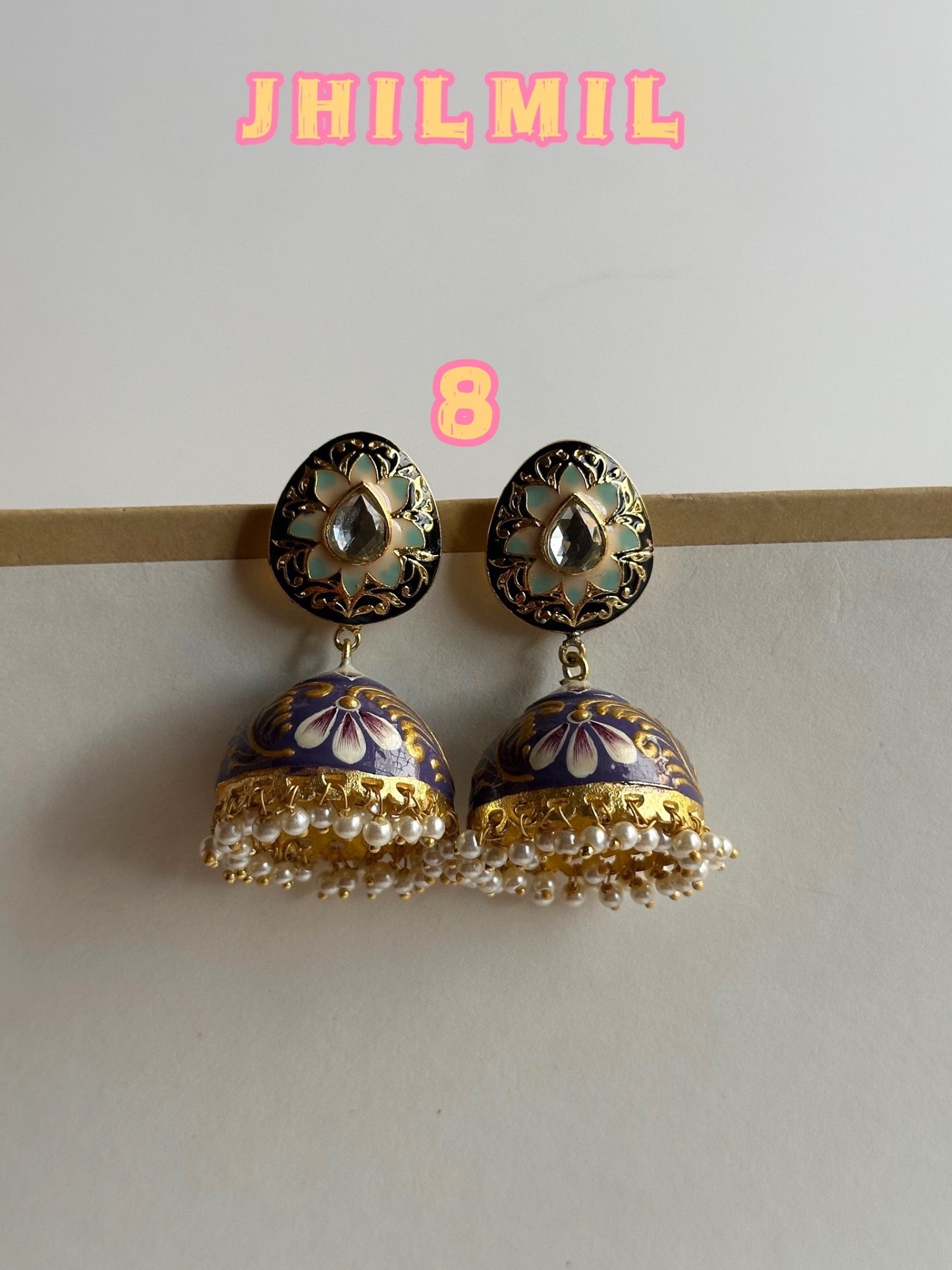 Premium Hand painted Jhumkis