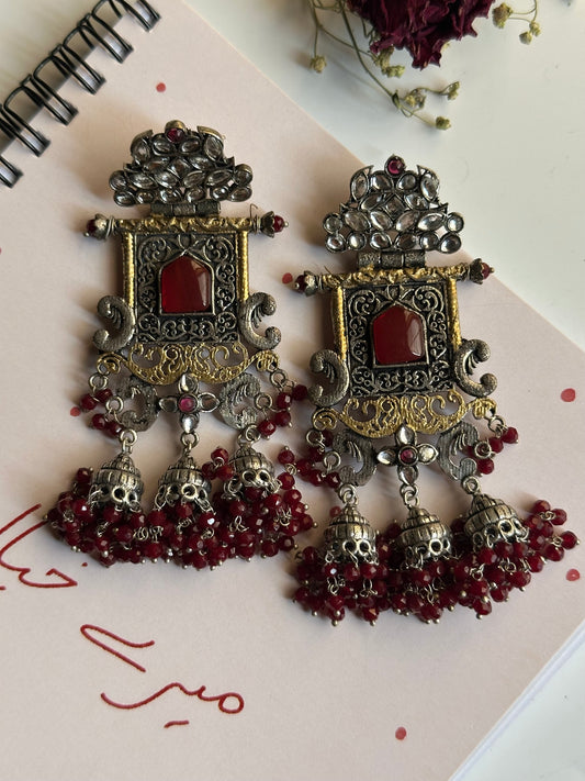 Sheesh Mahal Statement Earrings
