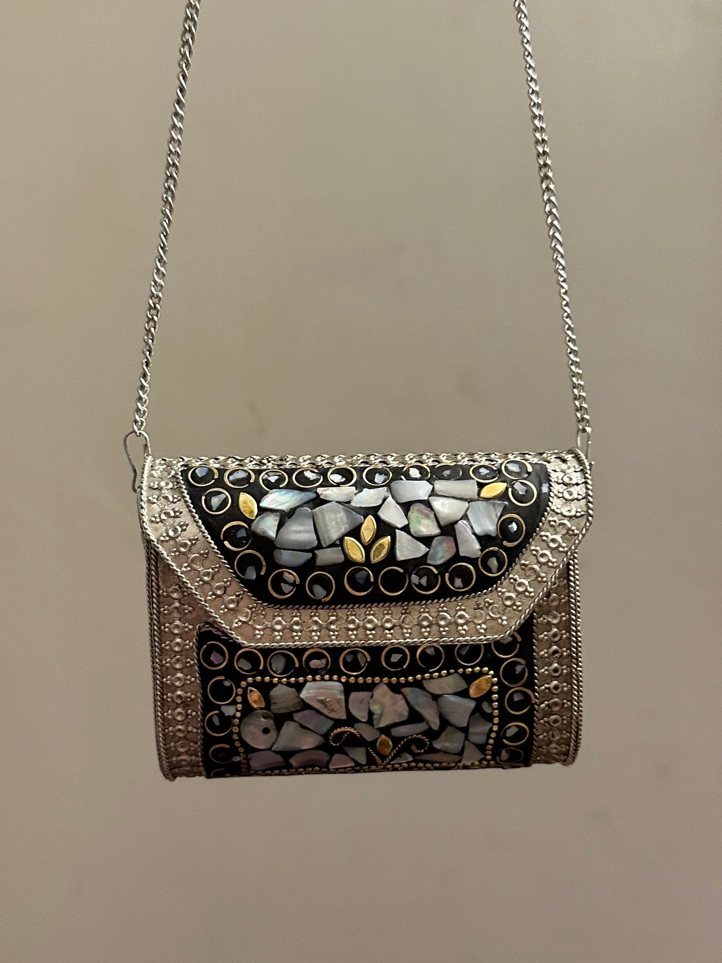 Small Square Metal Clutch