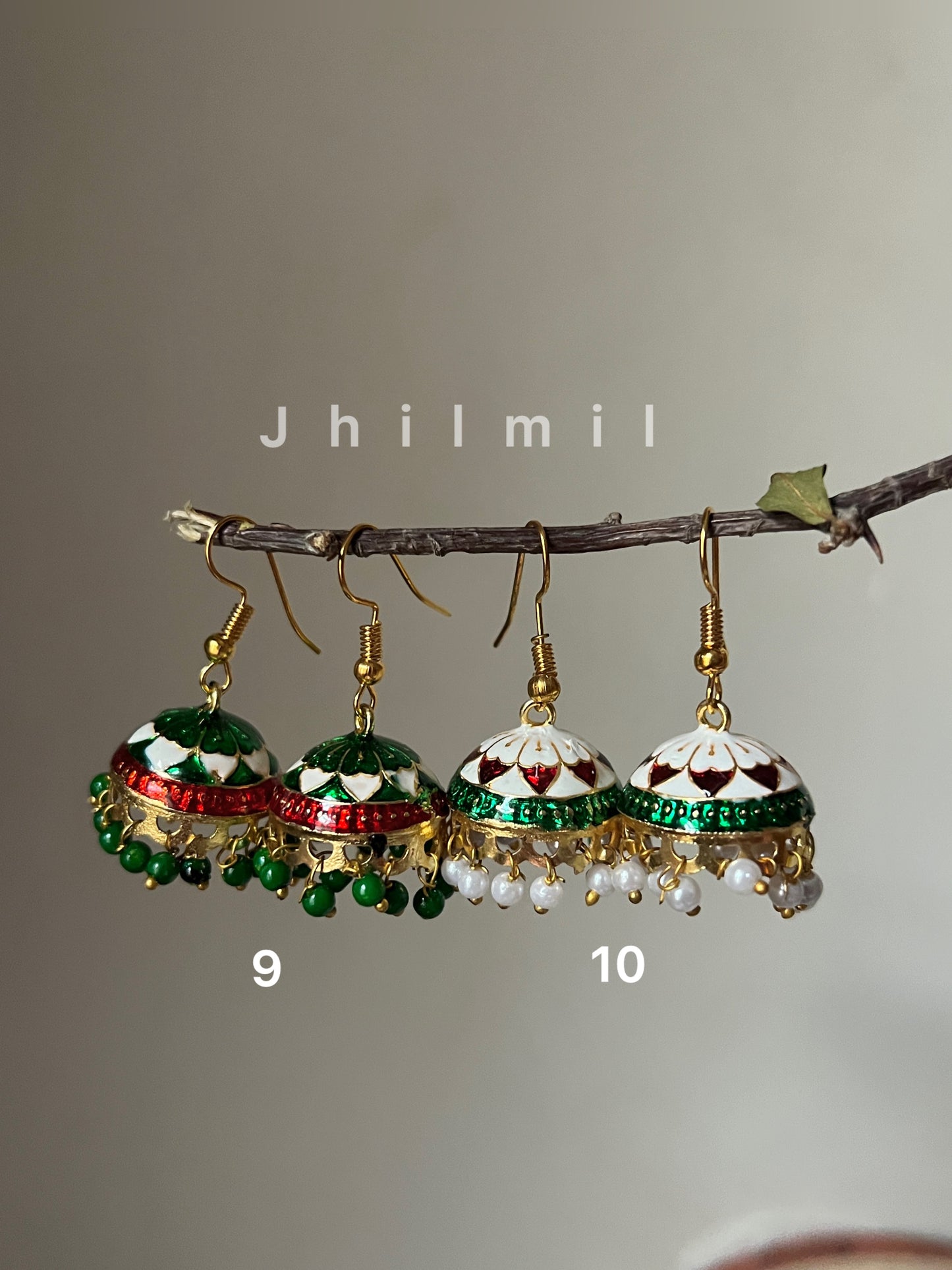 Daily Wear Meenakari Jhumkis