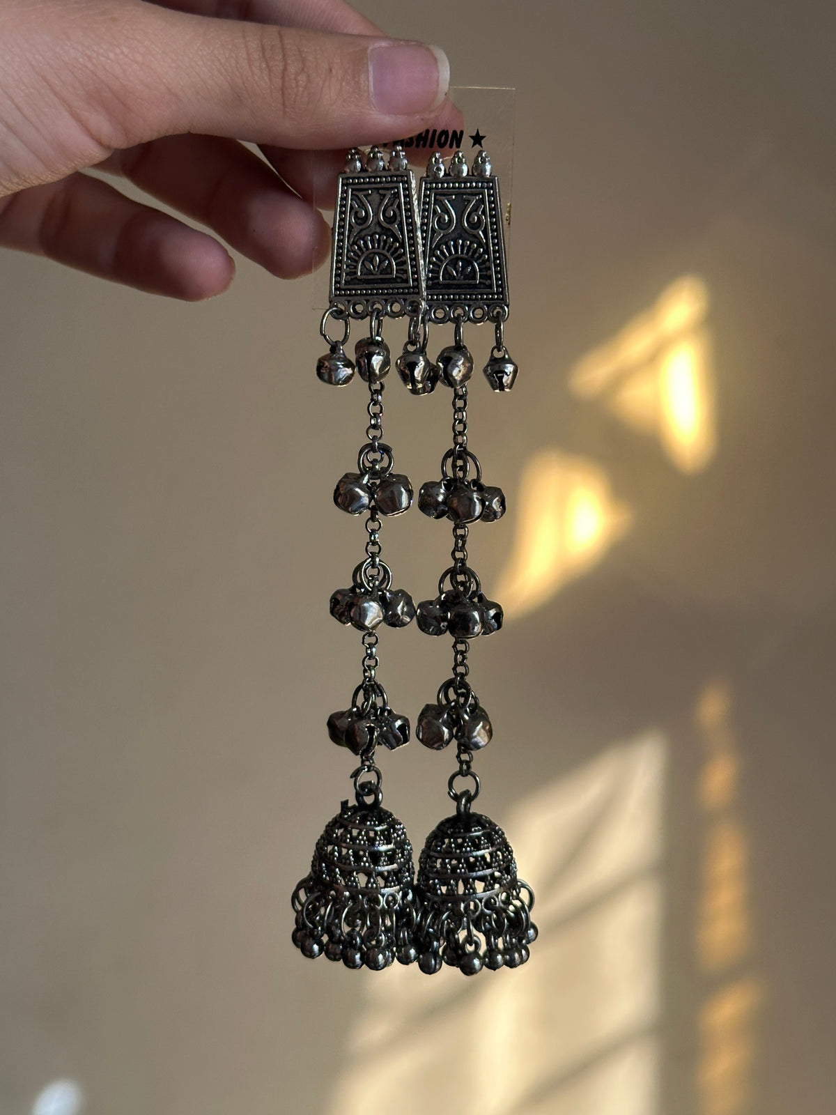 Carved Kashmiri Jhumka