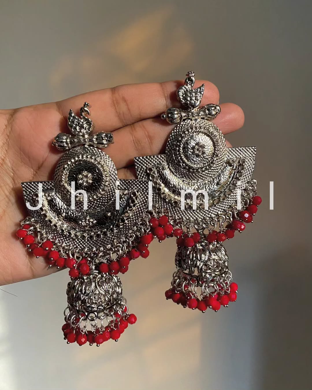 Silver Plated Swan Earring