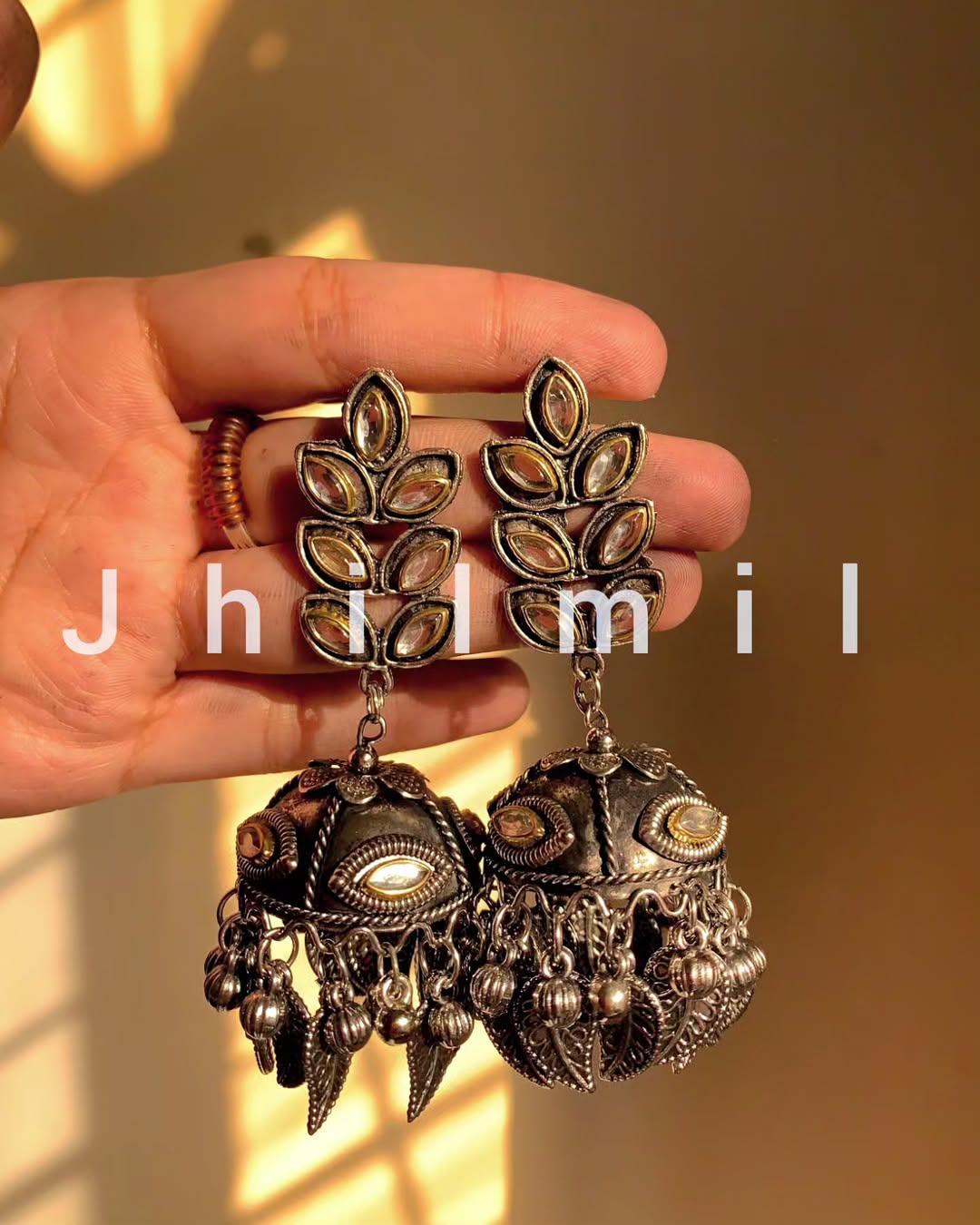 Medium jhumki design 8