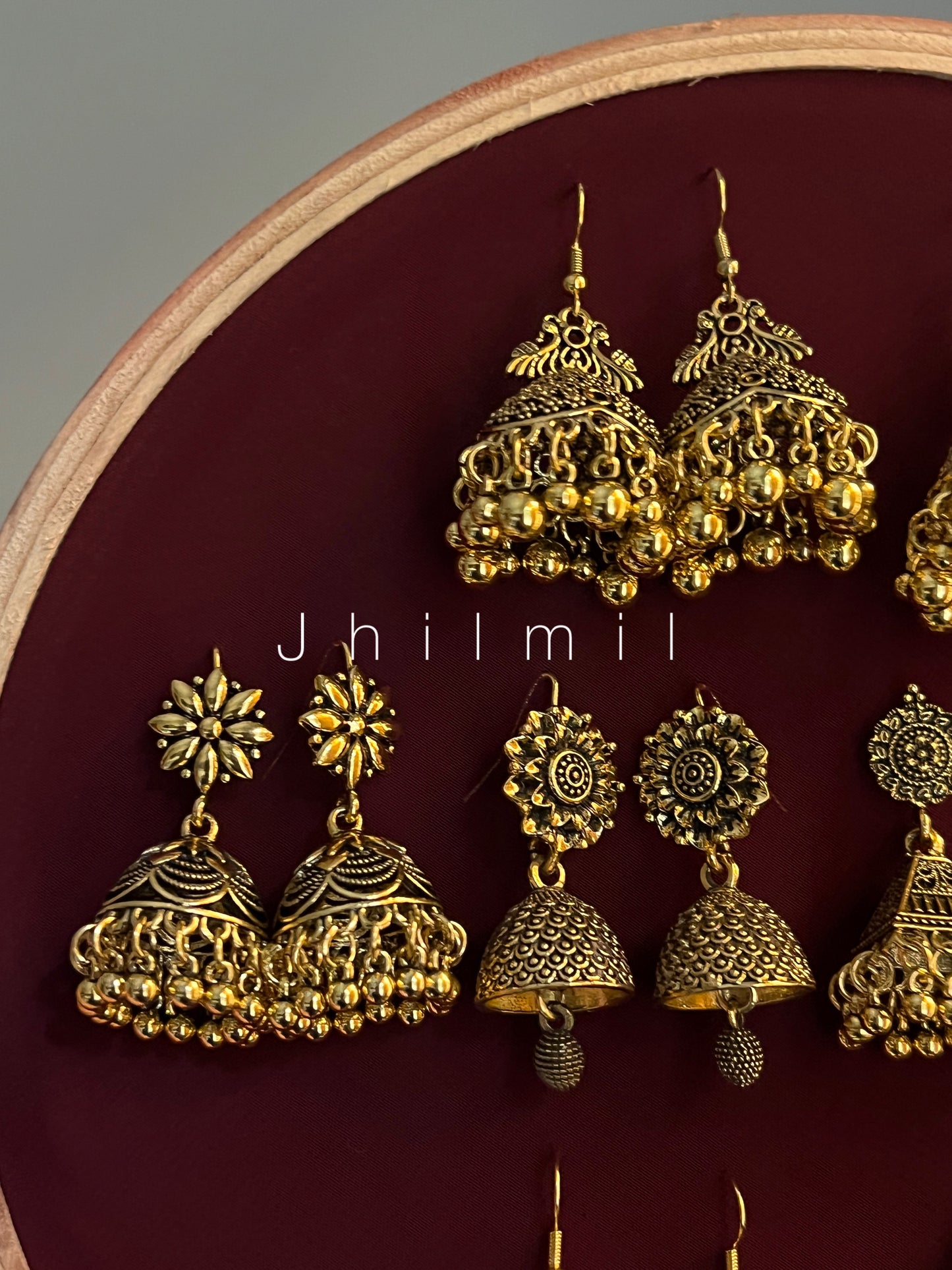 Daily Wear Golden Jhumkis
