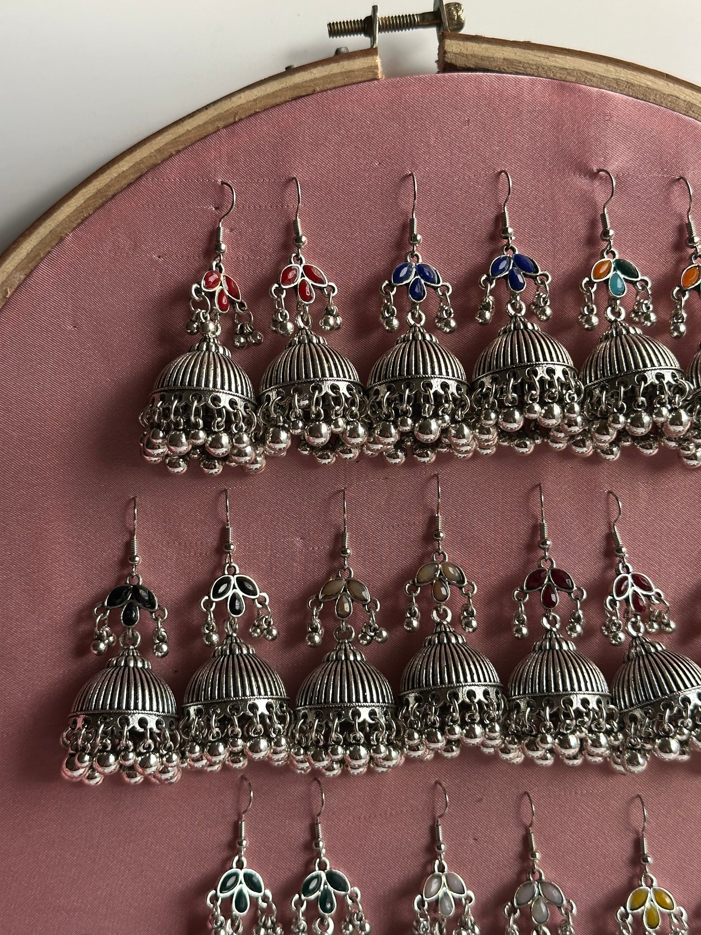Silver Patti Jhumki
