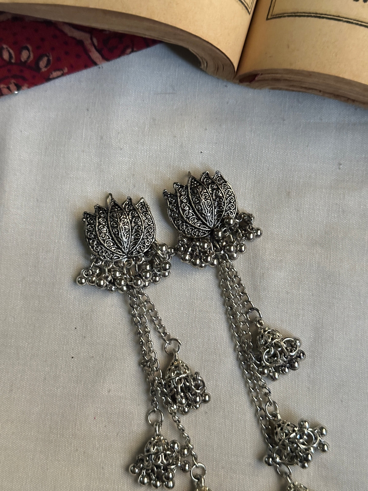 Lotus Jhumki Danglers