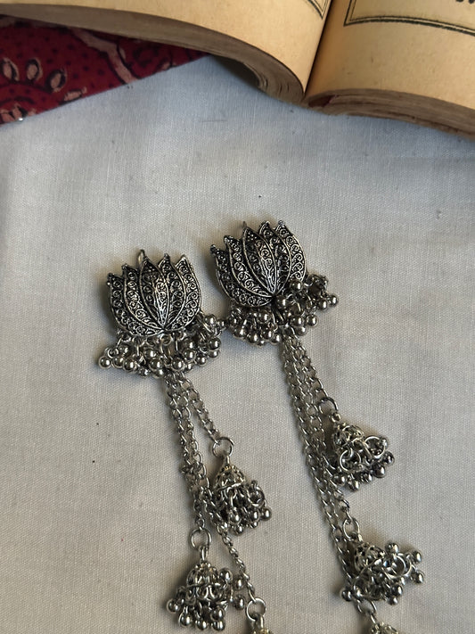 Lotus Jhumki Danglers