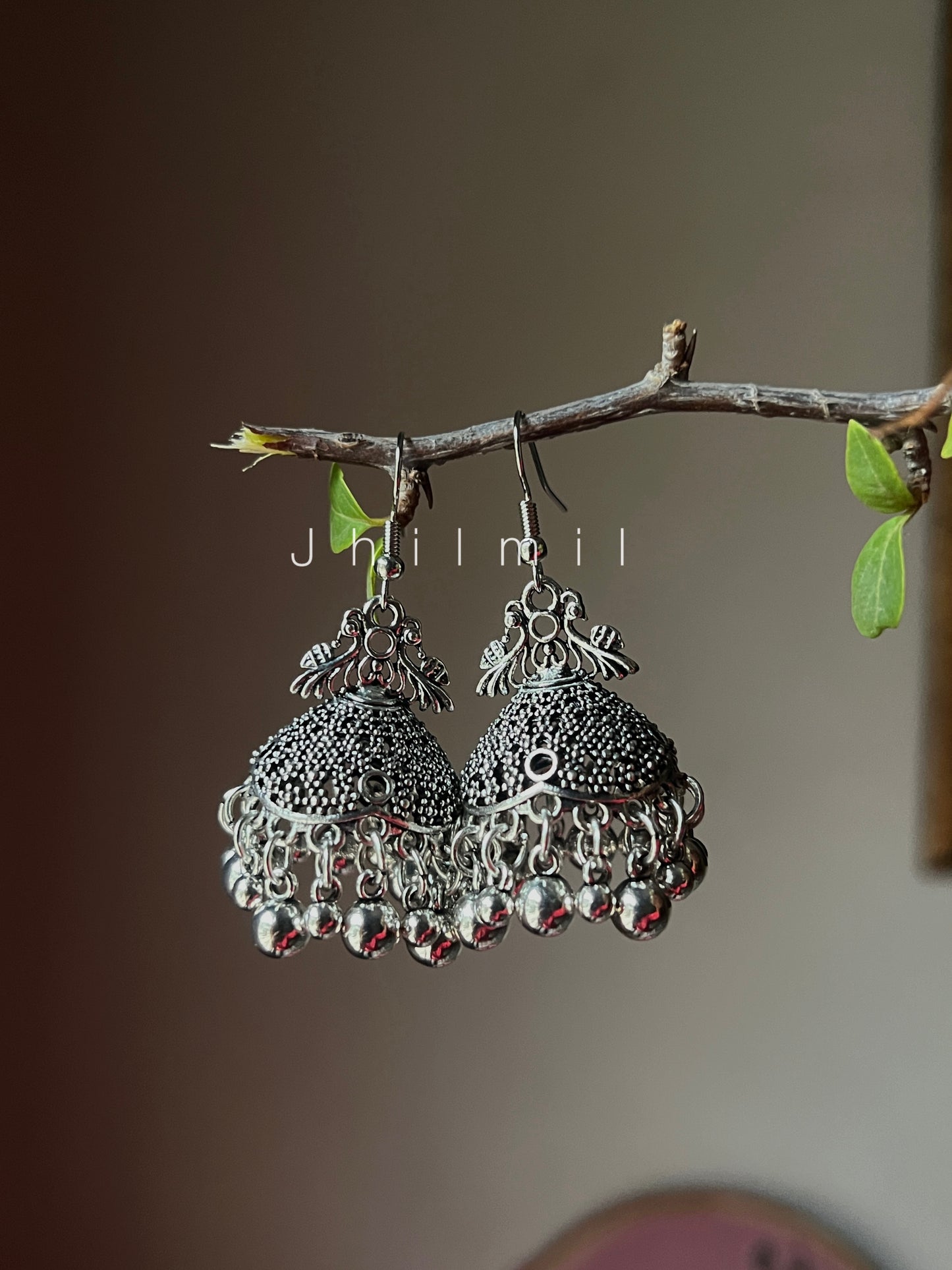 Silver Jhumkis