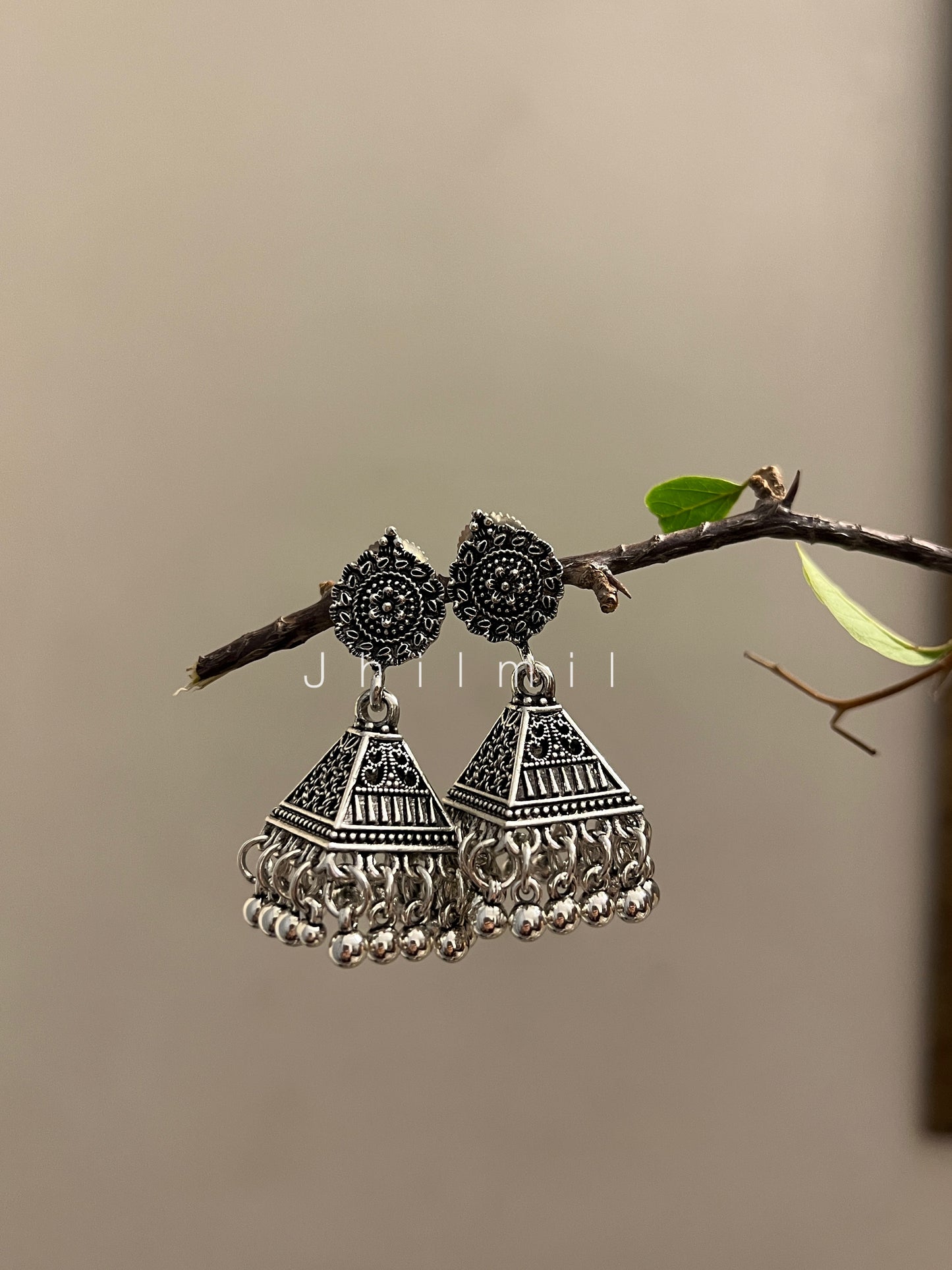 Silver Jhumkis