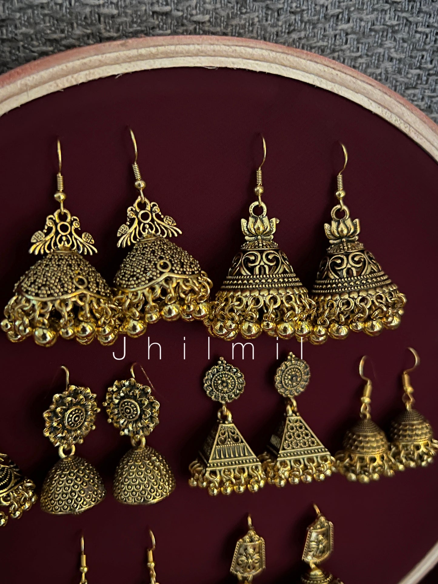 Daily Wear Golden Jhumkis