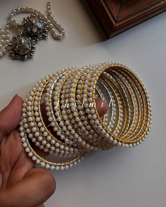 Handcrafted Pearl bangles