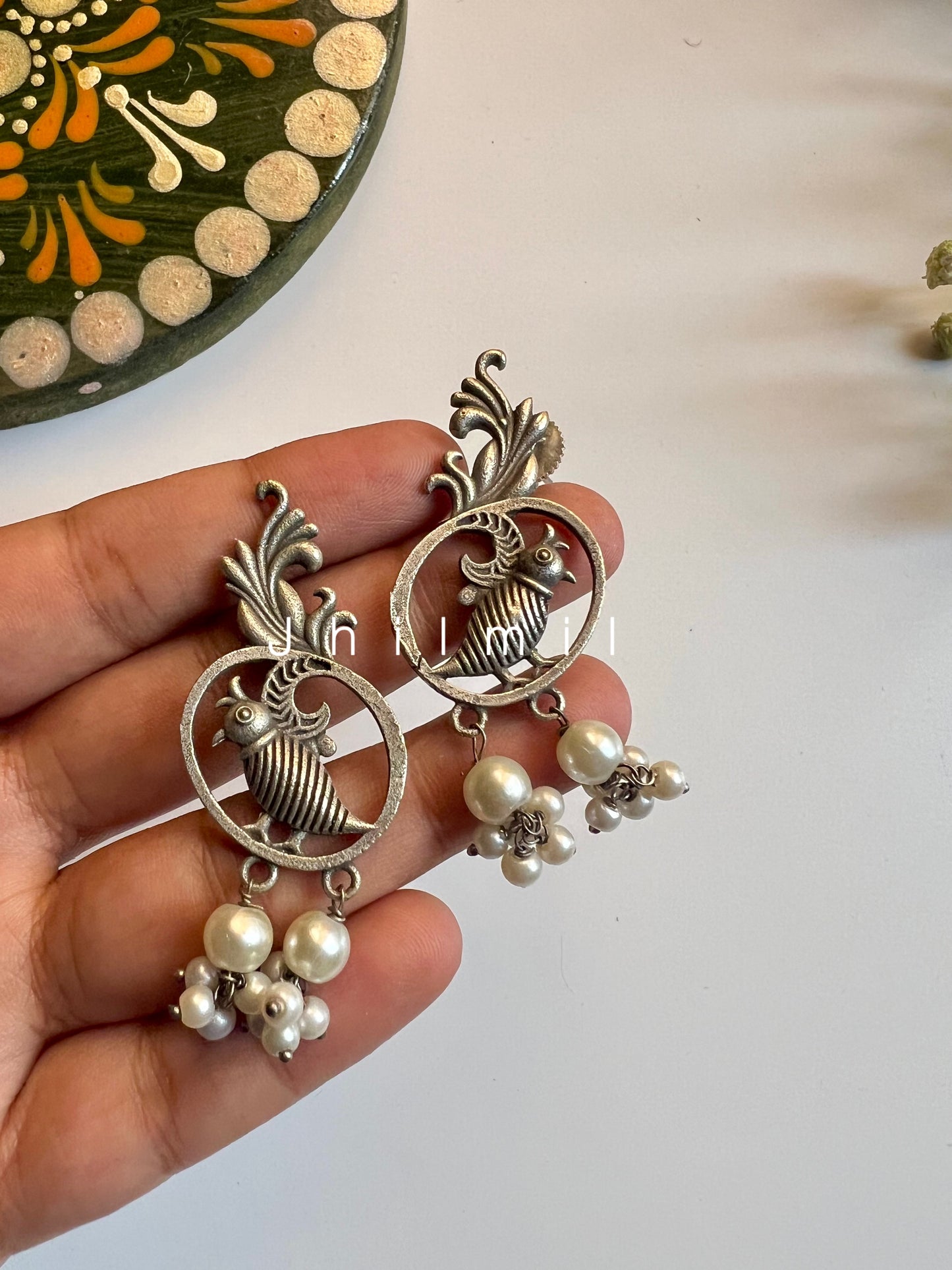 Silver Bird Earrings