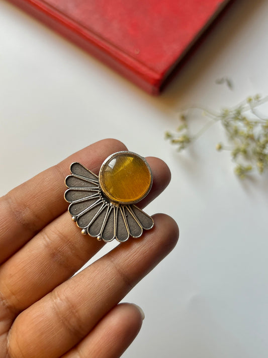 Stone Flower Ring