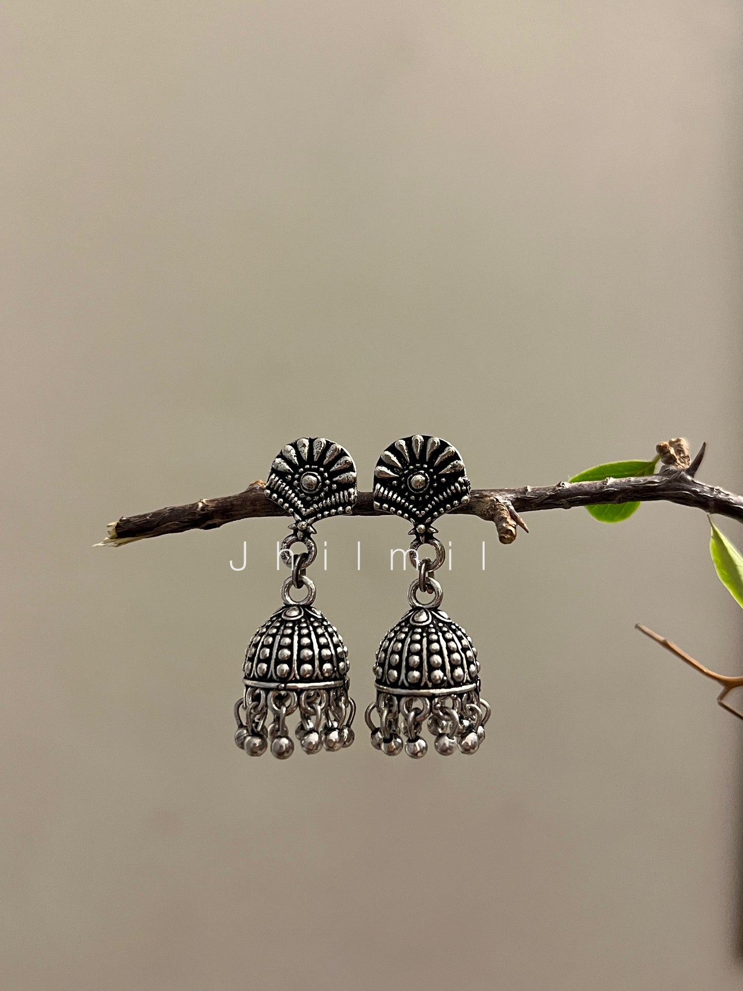 Silver Jhumkis