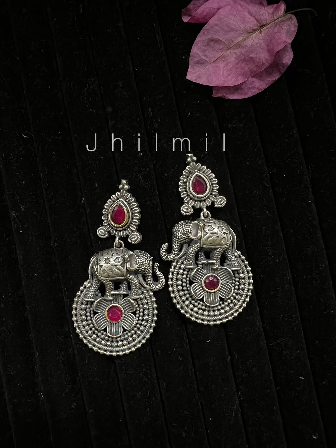 Elephant Flower Earrings