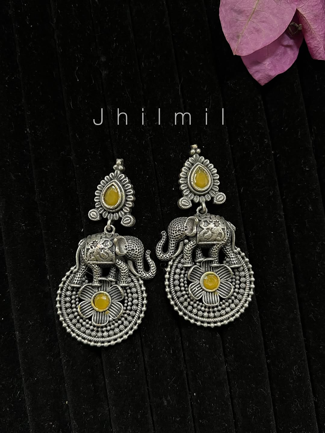 Elephant Flower Earrings