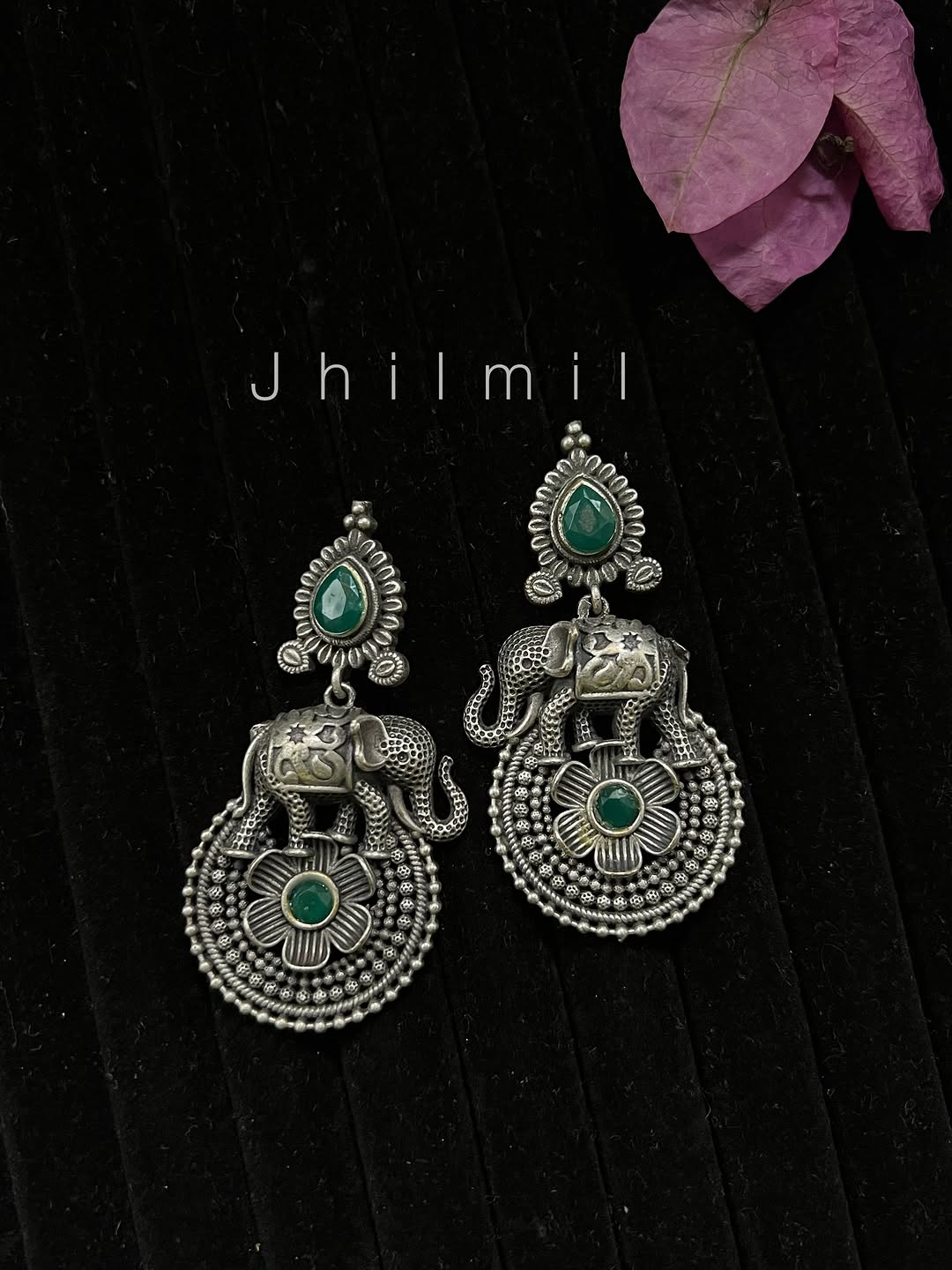 Elephant Flower Earrings