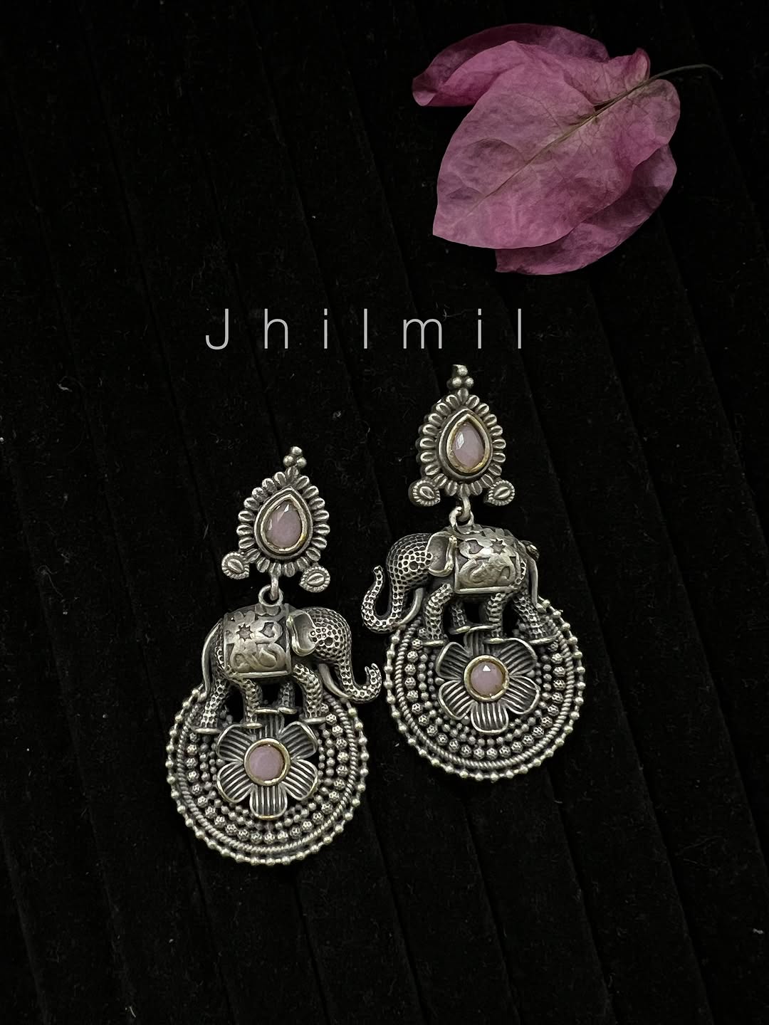 Elephant Flower Earrings