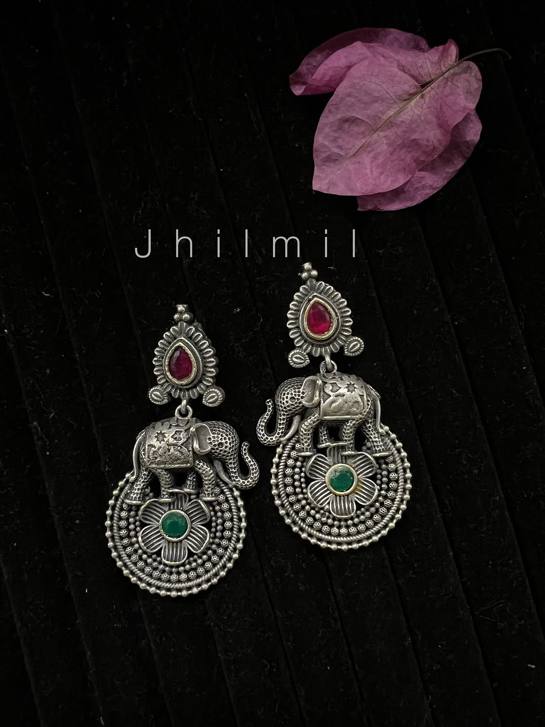Elephant Flower Earrings