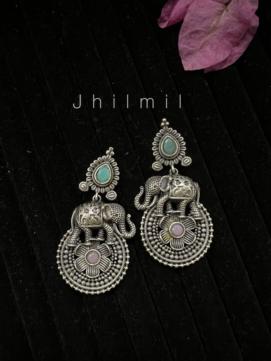 Elephant Flower Earrings