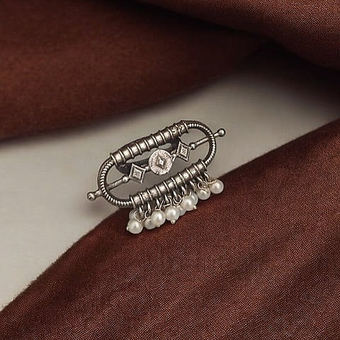 Adjustable Antique Pearl Ring