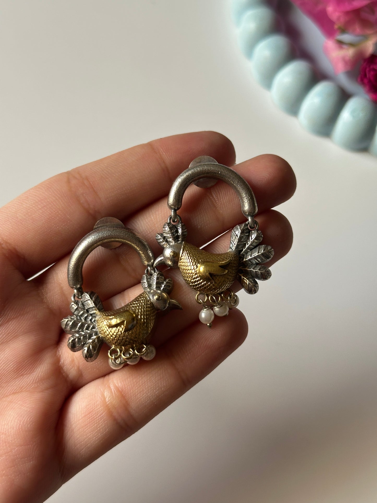 Hanging Bird Earrings