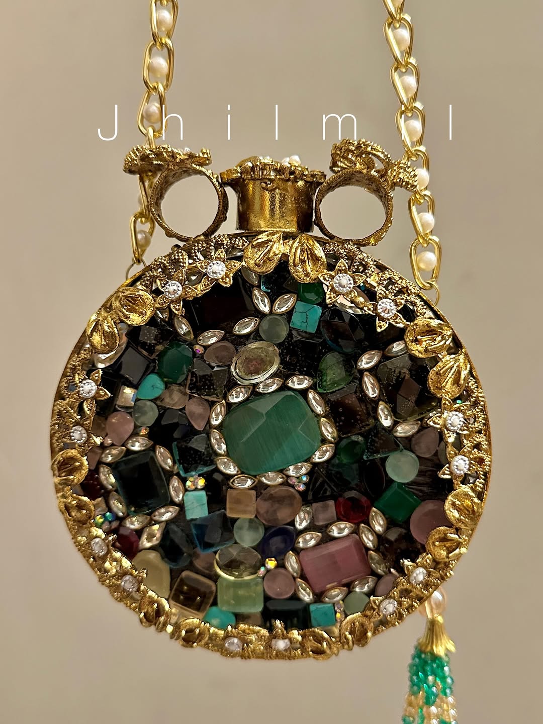 Luxury Clutch - Round Multi