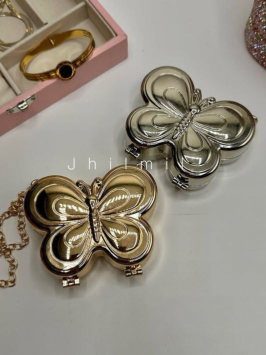 Mini Butterfly Metal Clutch