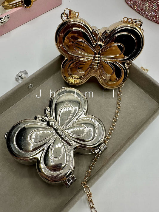 Mini Butterfly Metal Clutch