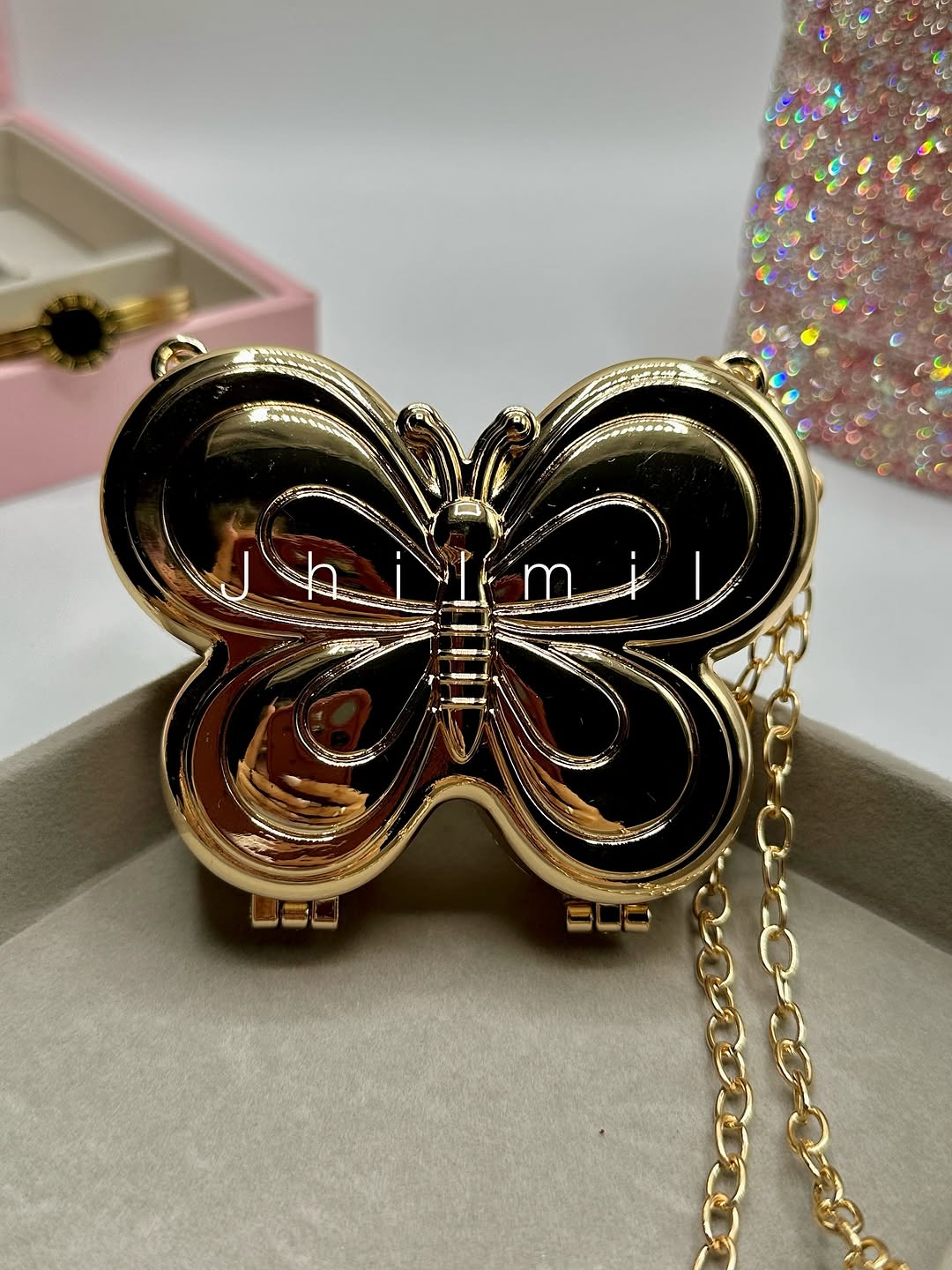 Mini Butterfly Metal Clutch