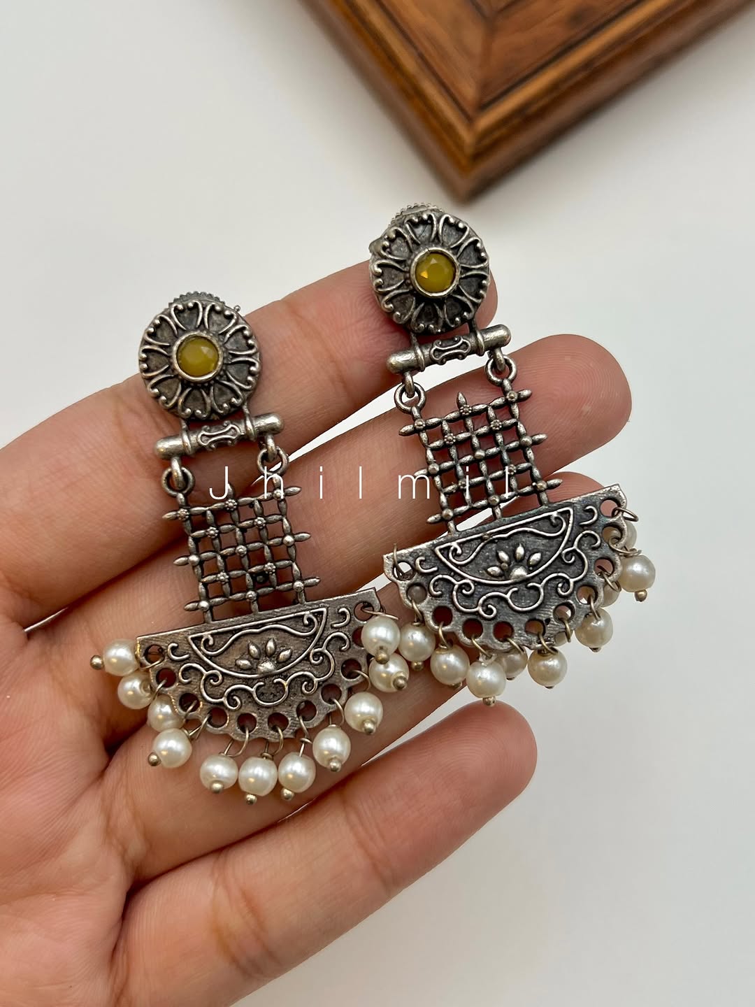 Jaal Pankhi Drop Earrings