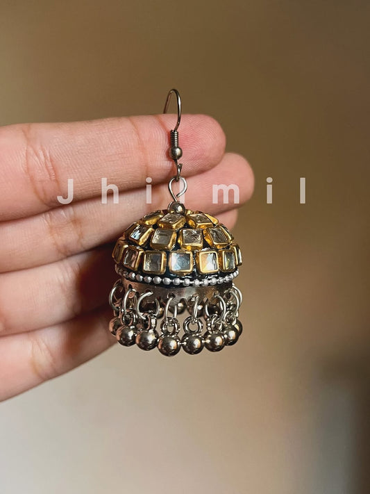 Medium Kundan Jhumki