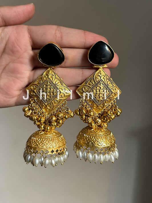 Basanti Jhumka - Paan Design