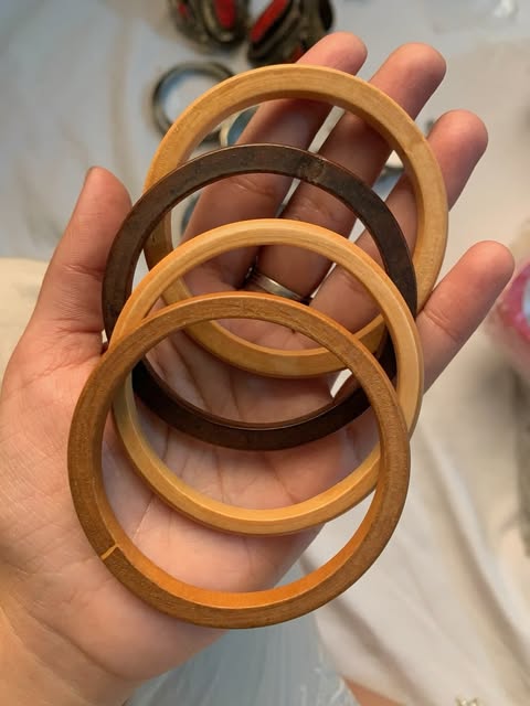 Round Wooden Bangles
