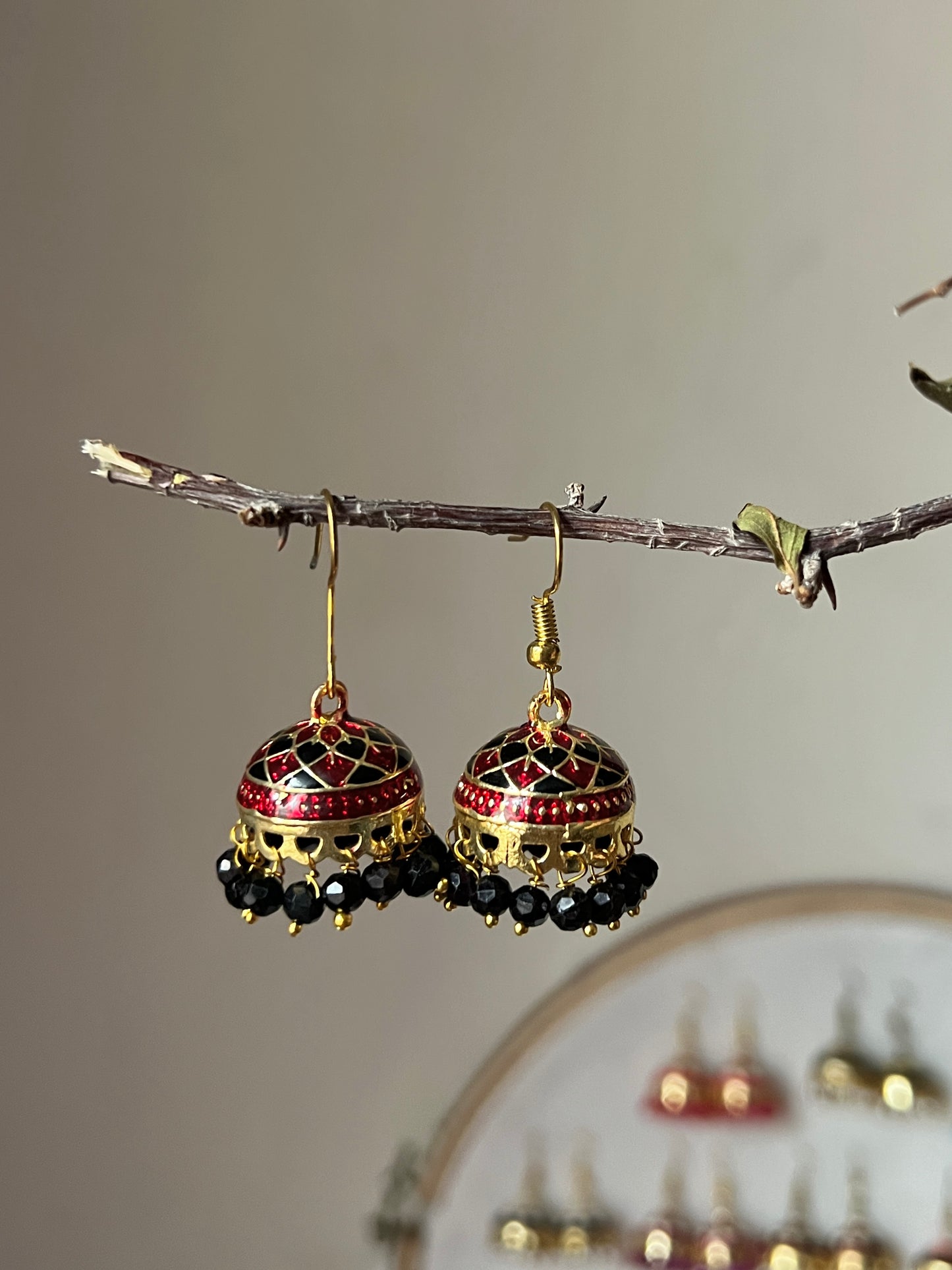 Meenakari Jhumki Design 2