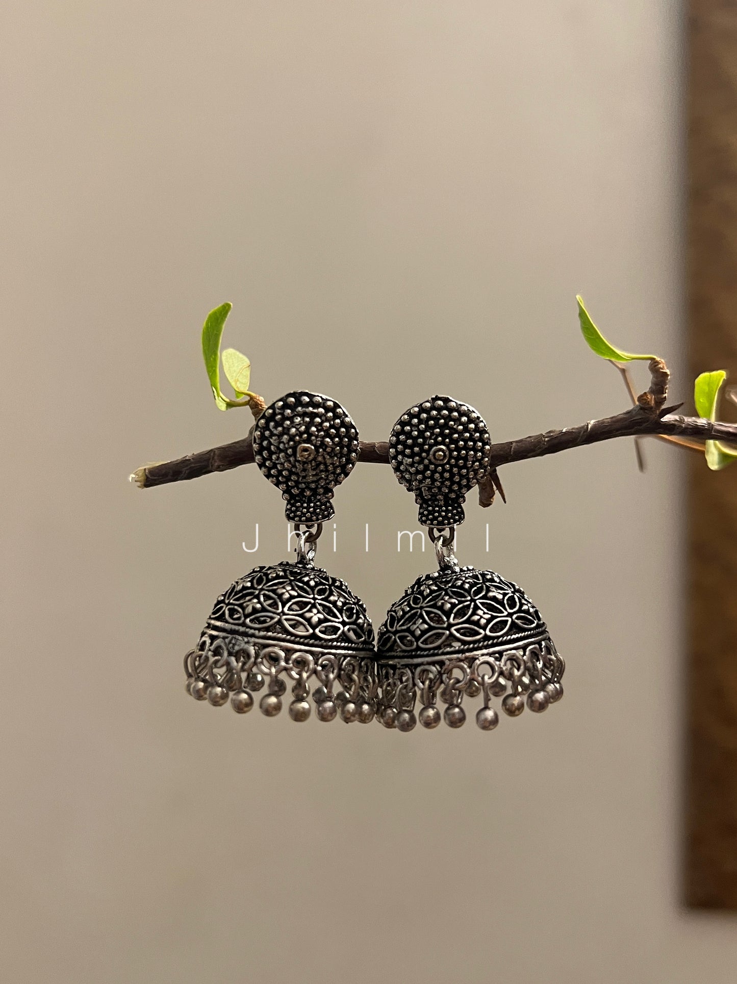 Silver Jhumkis