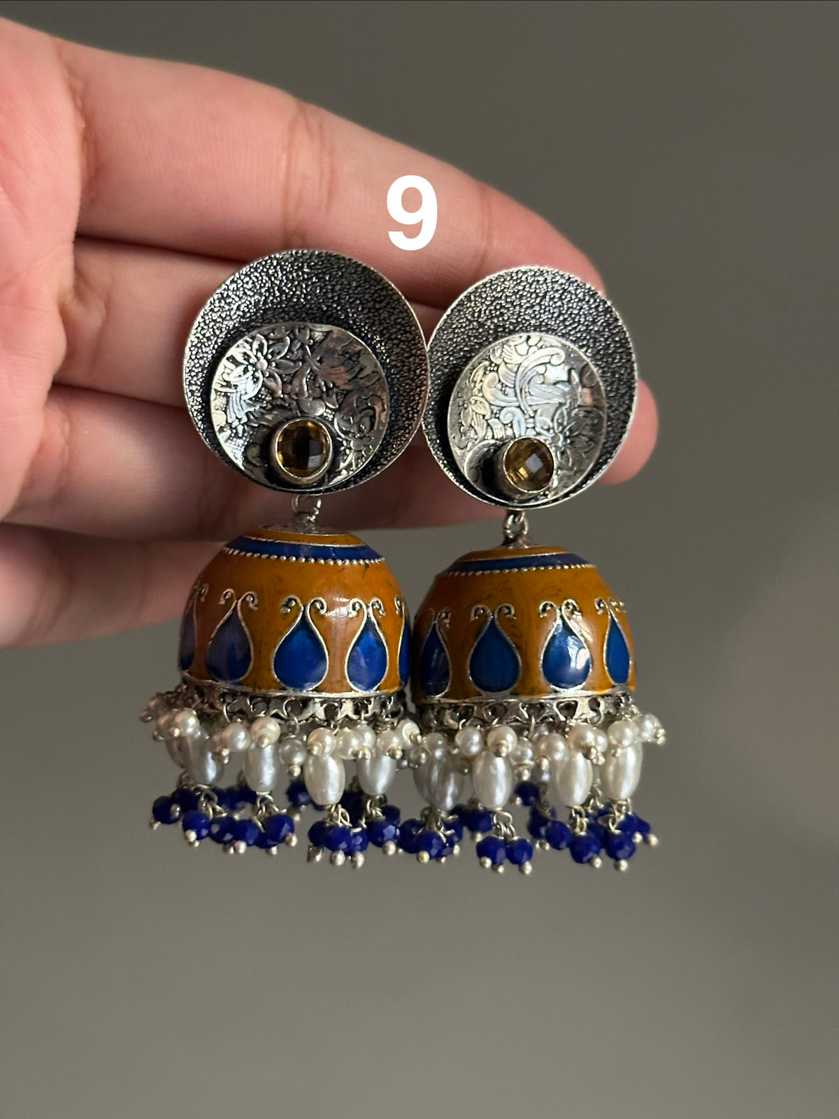 Premium Hand painted Jhumkis