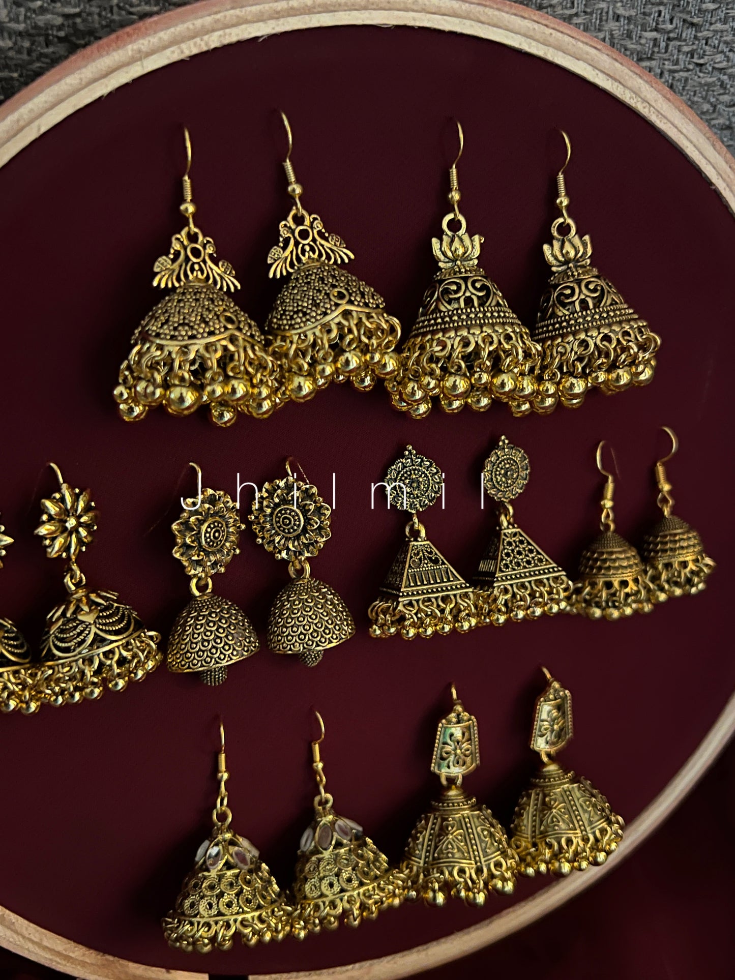 Daily Wear Golden Jhumkis