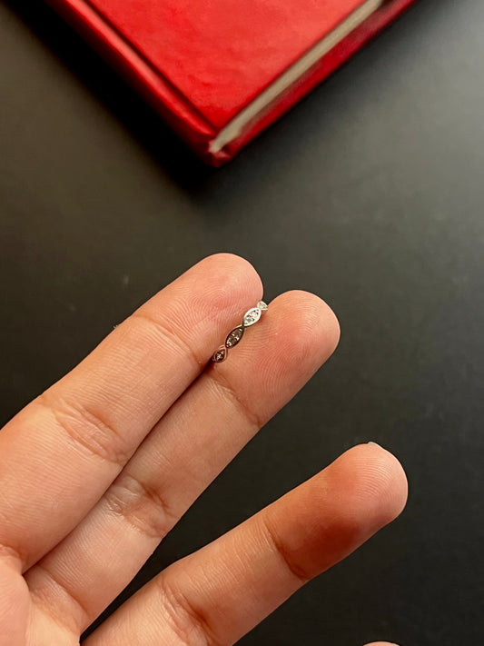 Silver Spiral Nosering