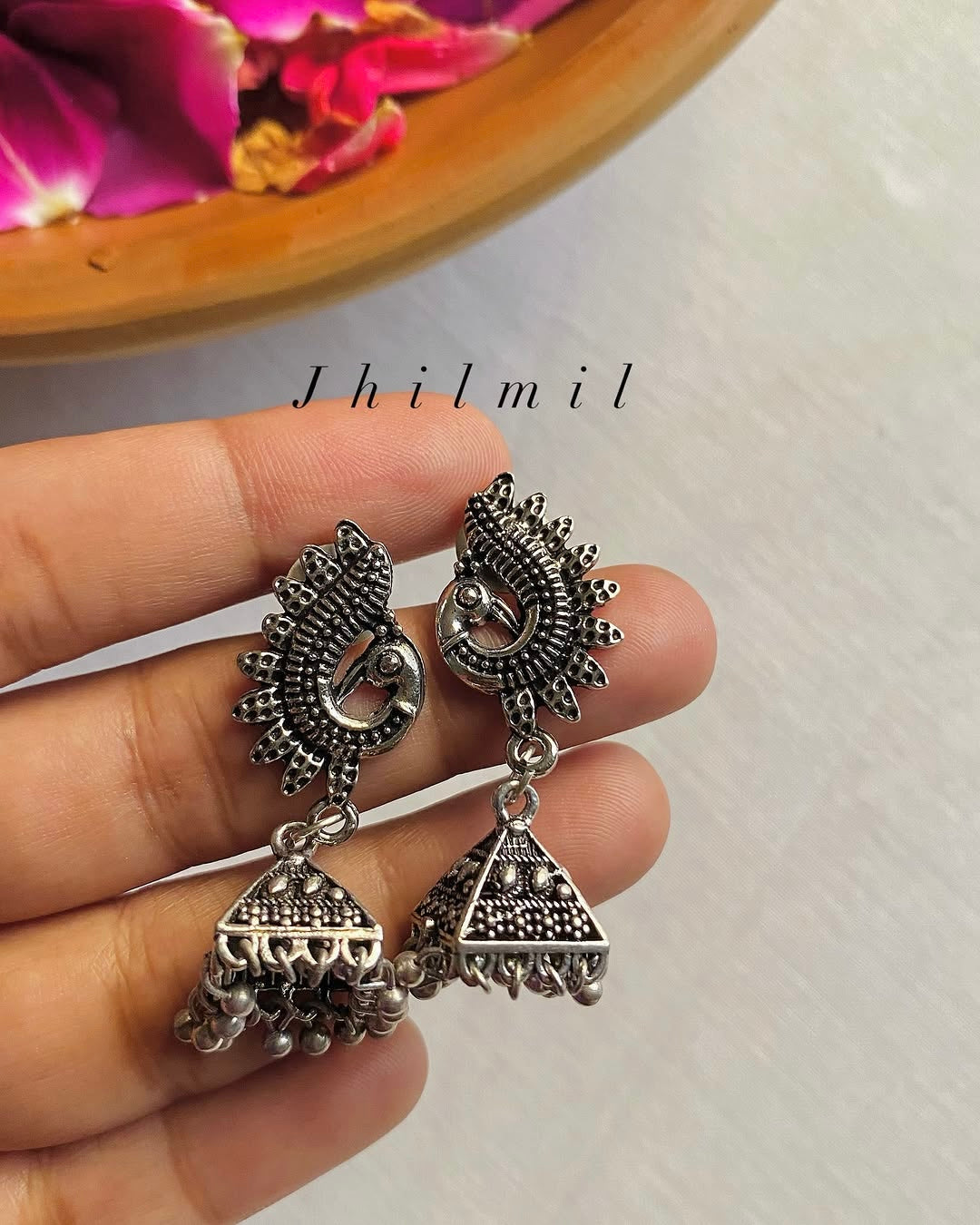 Silver Jhumkis