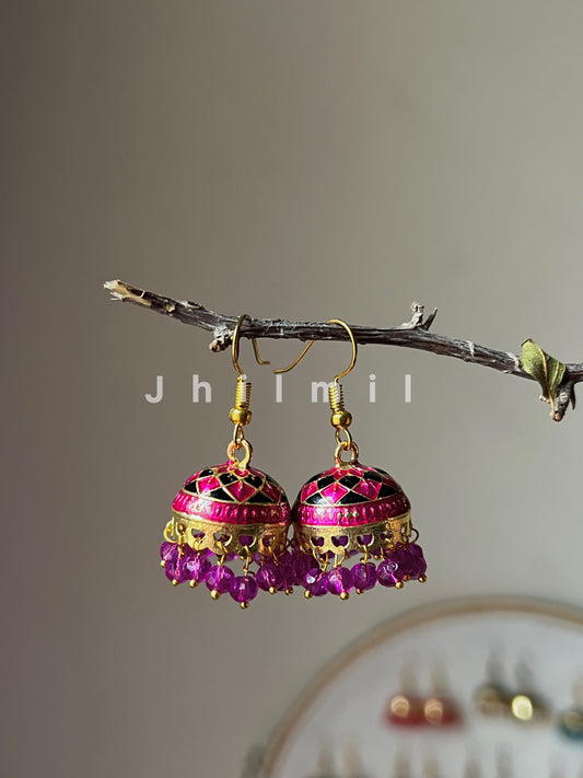 Meenakari Jhumki Design 2