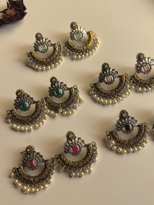 Pariza Dual Tone Earrings