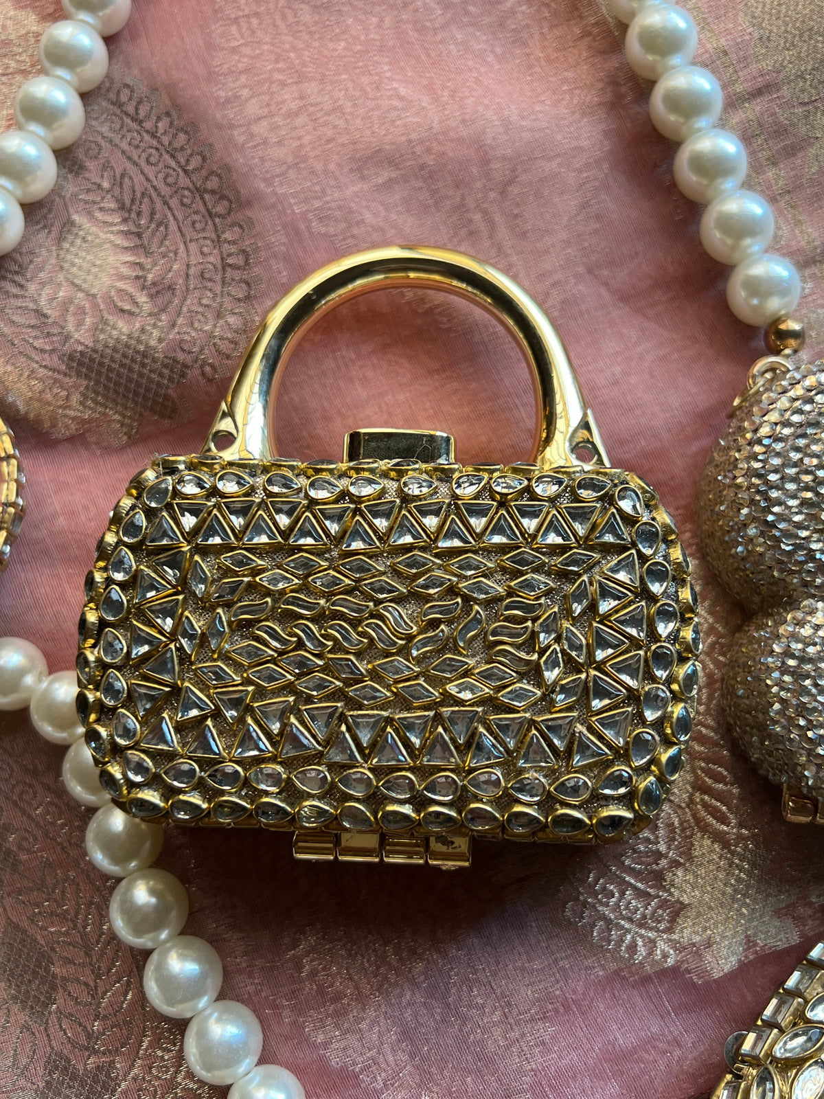 Box Kundan Clutch