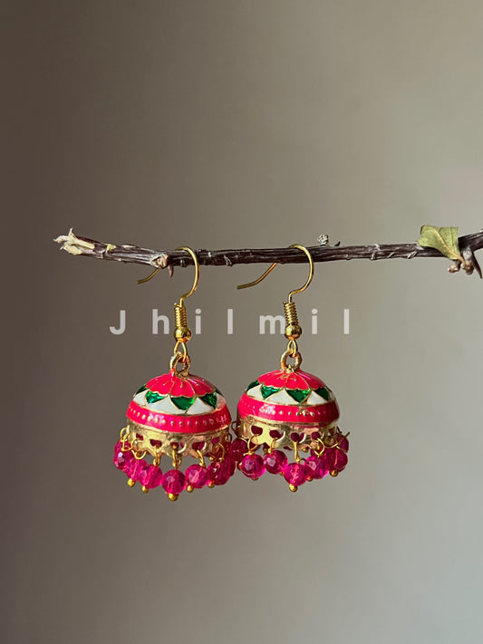 Meenakari Jhumki Design 4