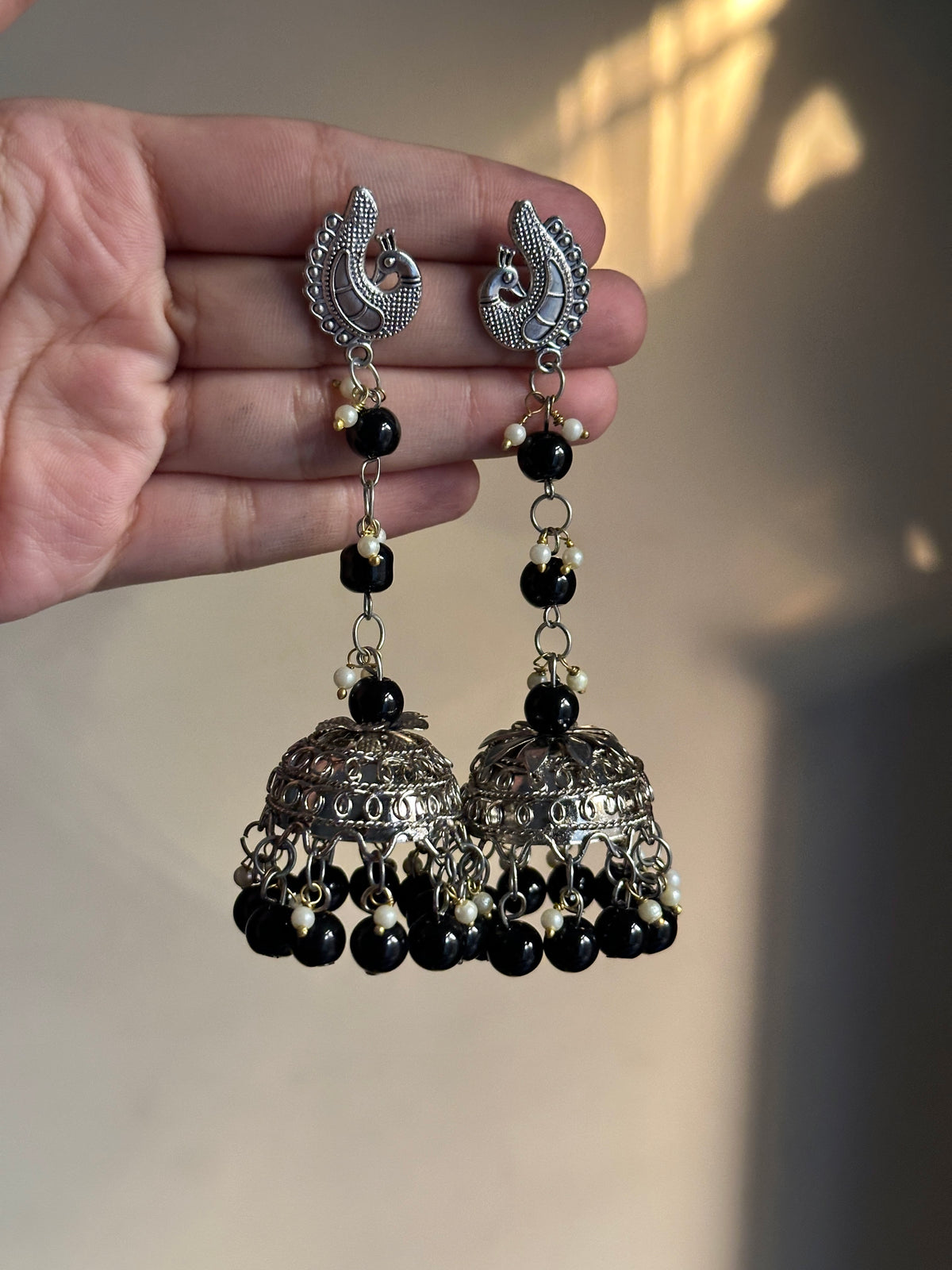 Mor Pearl Jhumka (2 Colors)